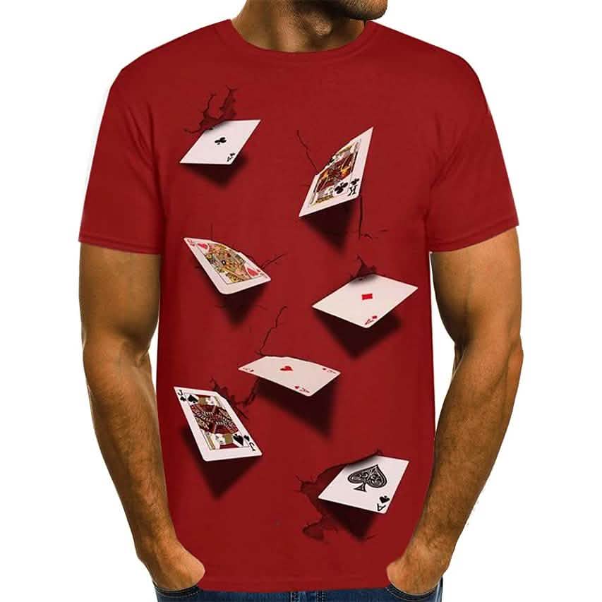 メンズTシャツ グラフィックシミュレーション 半袖 カジュアルトップス