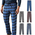 Men's Ultra Soft Flannel Plaid Pajama Lounge Pants
