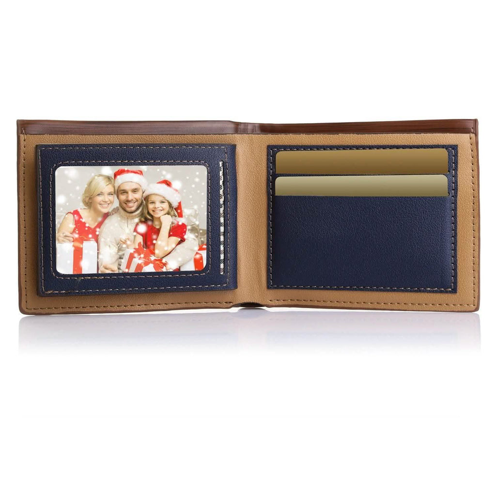 Portefeuille Homme en Cuir PU, Pliable, Porte-Cartes de Crédit