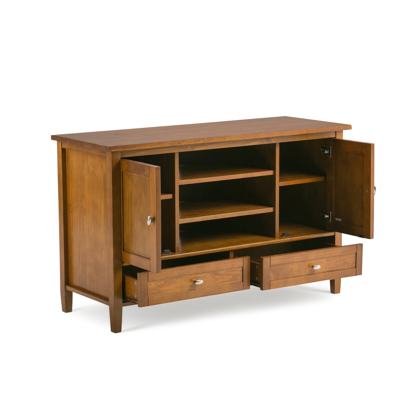 Warm Shaker 47 Inch Wide Solid Wood TV Stand