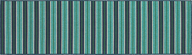 Meridian  Indoor / Outdoor Rug - Sky Blue / Navy / Dark Green