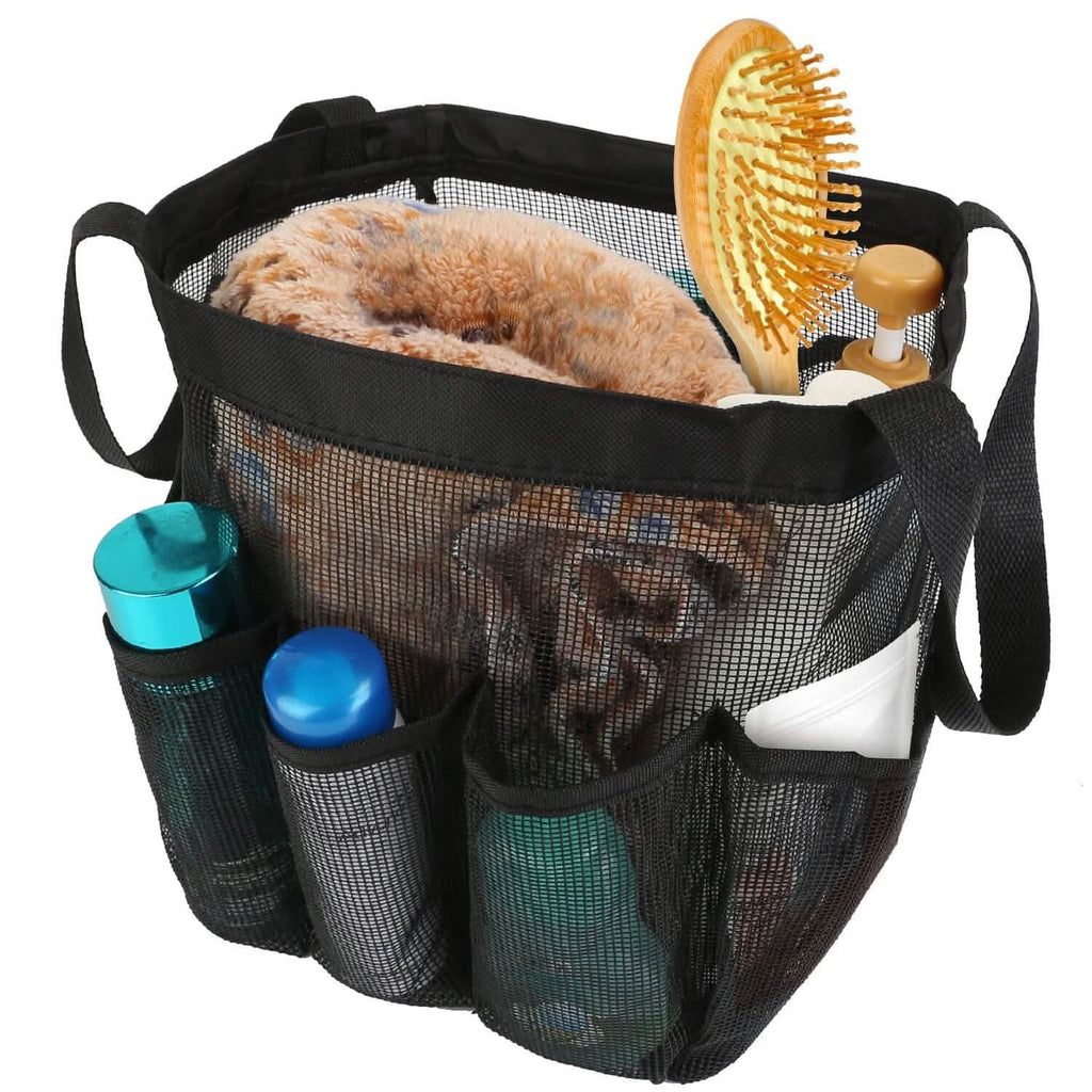 Organisateur de sac de douche en filet, panier de rangement suspendu