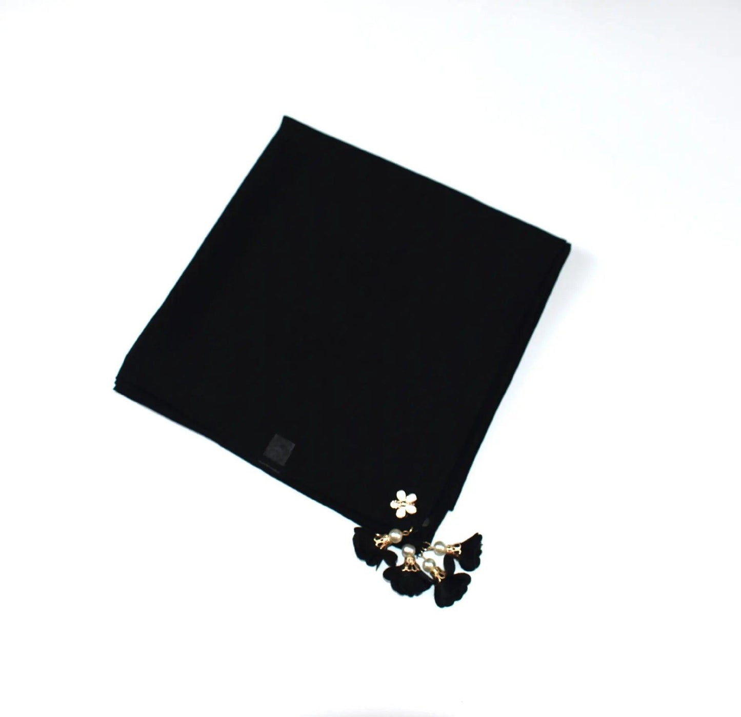 Pearl chiffon square hijab scarf (MH030)