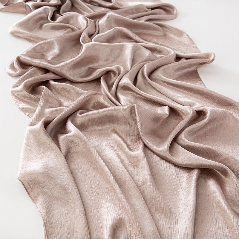 MH065 Bark Wrinkled Glossy Satin Imitation Silk