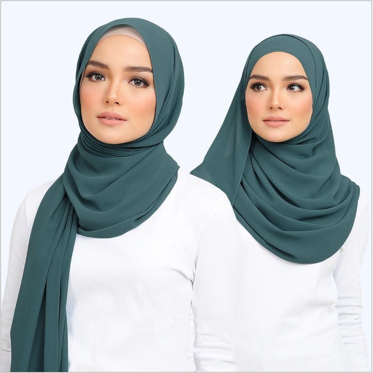 MH089 Pearl Chiffon Bubble Hijab