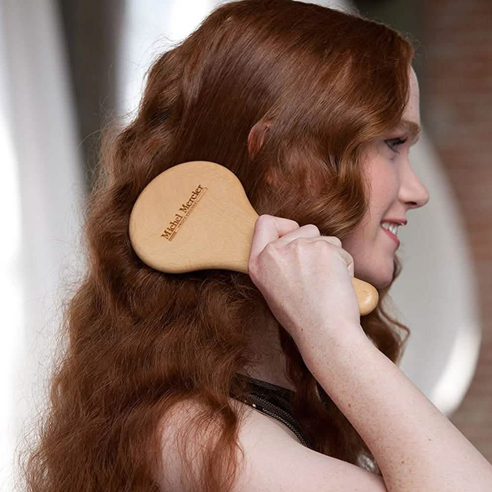 Brosse à Cheveux Démêlante Artisanale en Bois Michel Mercier