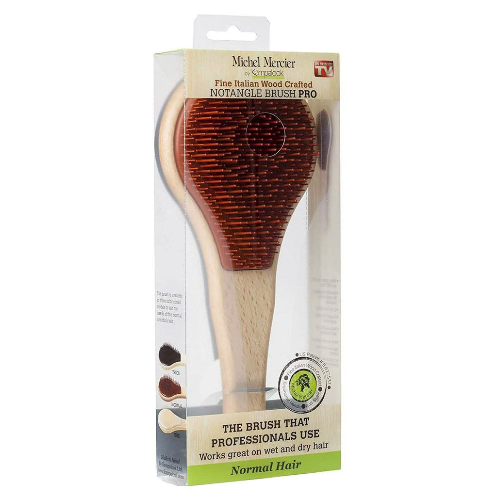 Brosse à Cheveux Démêlante Artisanale en Bois Michel Mercier