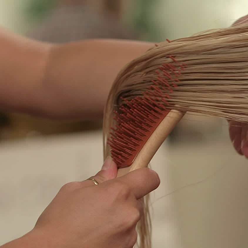 Brosse à Cheveux Démêlante Artisanale en Bois Michel Mercier