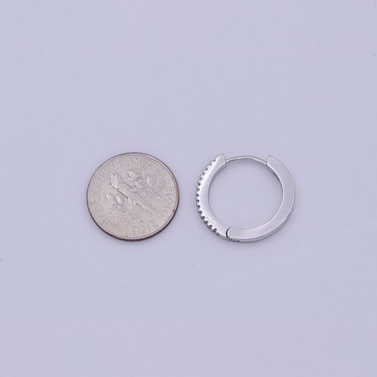 Micro Pave Huggie Earrings Gold / Silver Huggie Hoops • Minimalist Gold Earrings • Perfect Gift for Her T-016