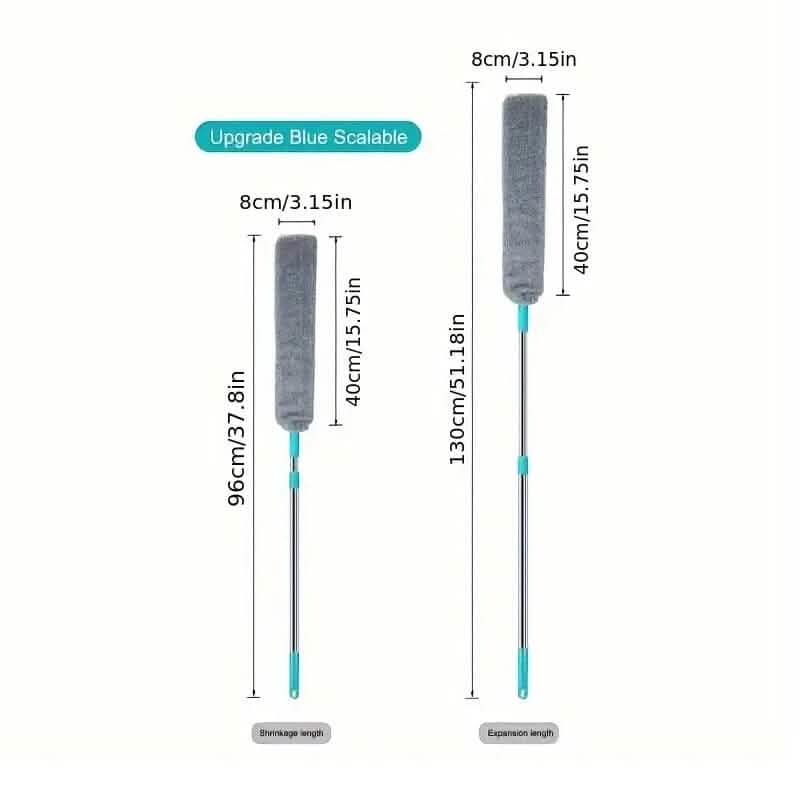 Microfiber Wet Dry Retractable Dusting Brush with Extension Rod