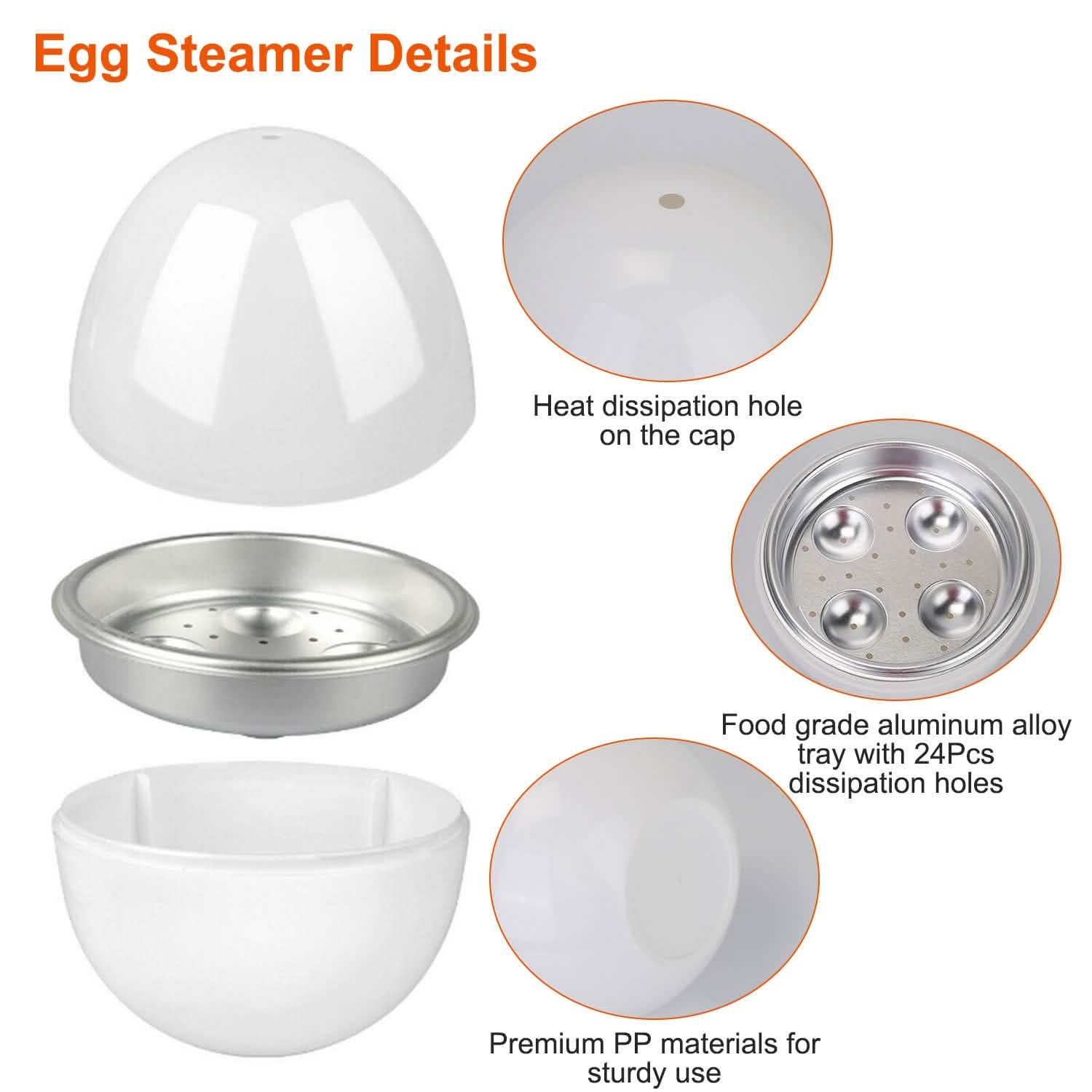 Microwave Egg Broiler Cooker Up to 4 Eggs