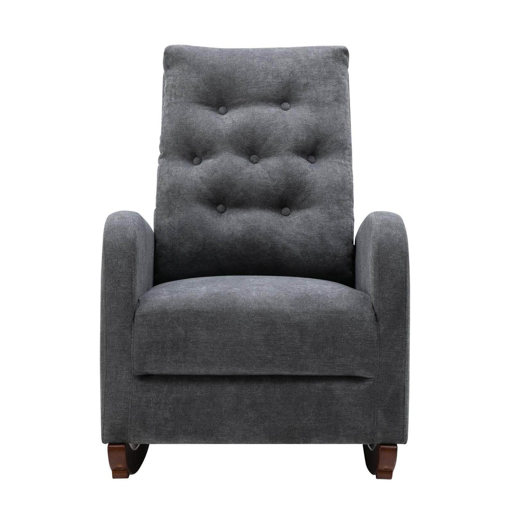 Mid-Century Modern Nursery Rocking Chair Armchair
