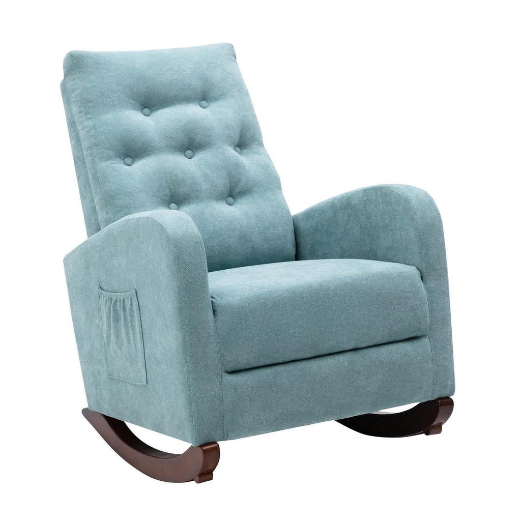 Mid-Century Modern Nursery Rocking Chair Armchair