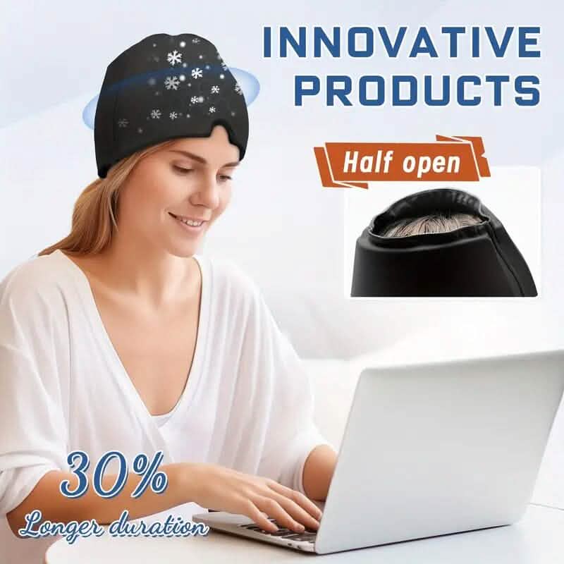 Migraine Relief Double Layer Gel Ice Head Wrap