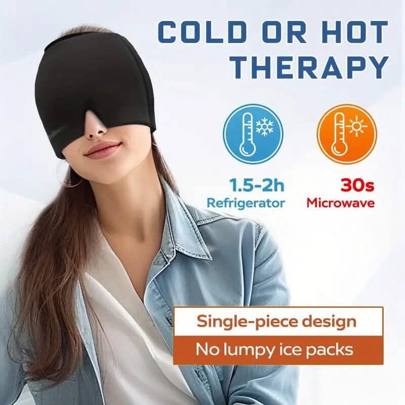 Migraine Relief Double Layer Gel Ice Head Wrap
