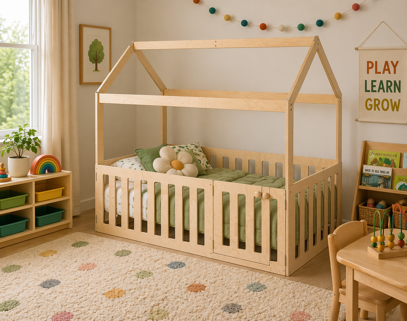 MIGUELITO- Twin Size House Bed