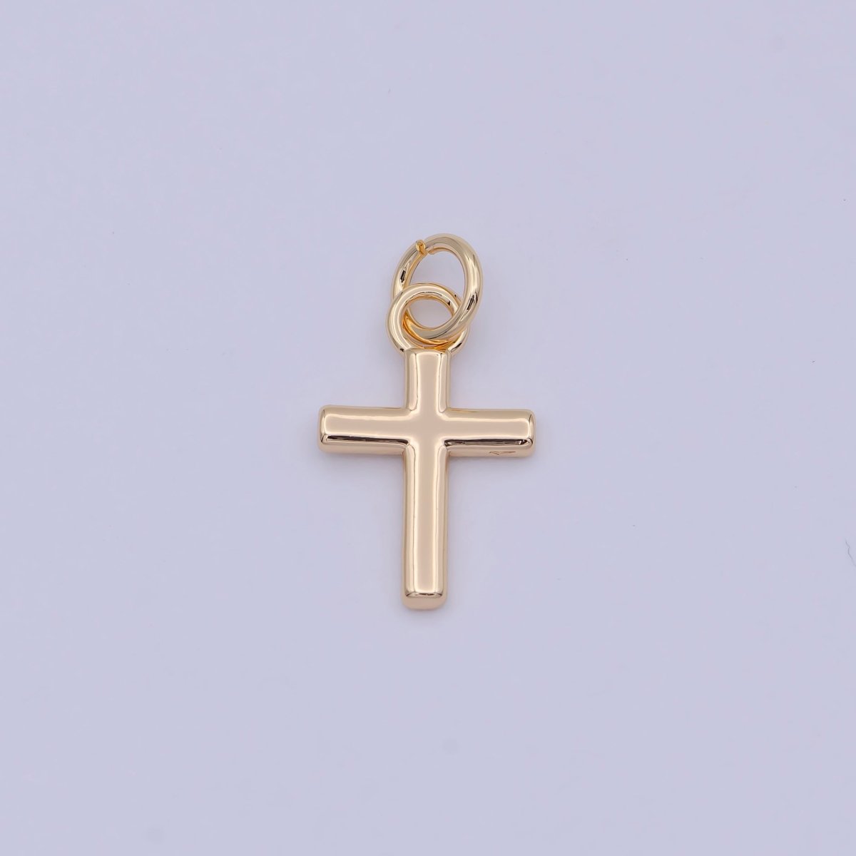 Mini 18k Gold Filled Cross Charm W-171