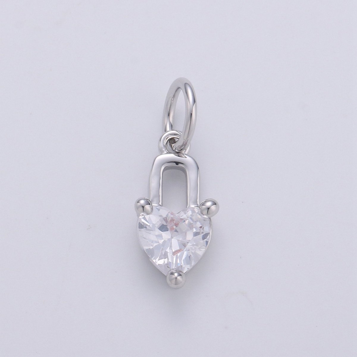 Mini 24k Gold Filled Heart Charms, Gold Filled Love Charm, Cubic Charm ,Gold Love Lock charm Relationship Jewelry Inspired D-563 D-564