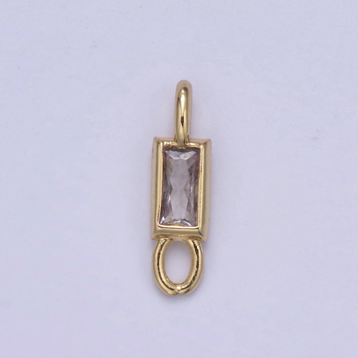 Mini Cz Charm 13.2x3.6mm Cubic Zirconia Link Connectors for jewelry Making Earring Necklace Bracelet connectors F-701~F-704