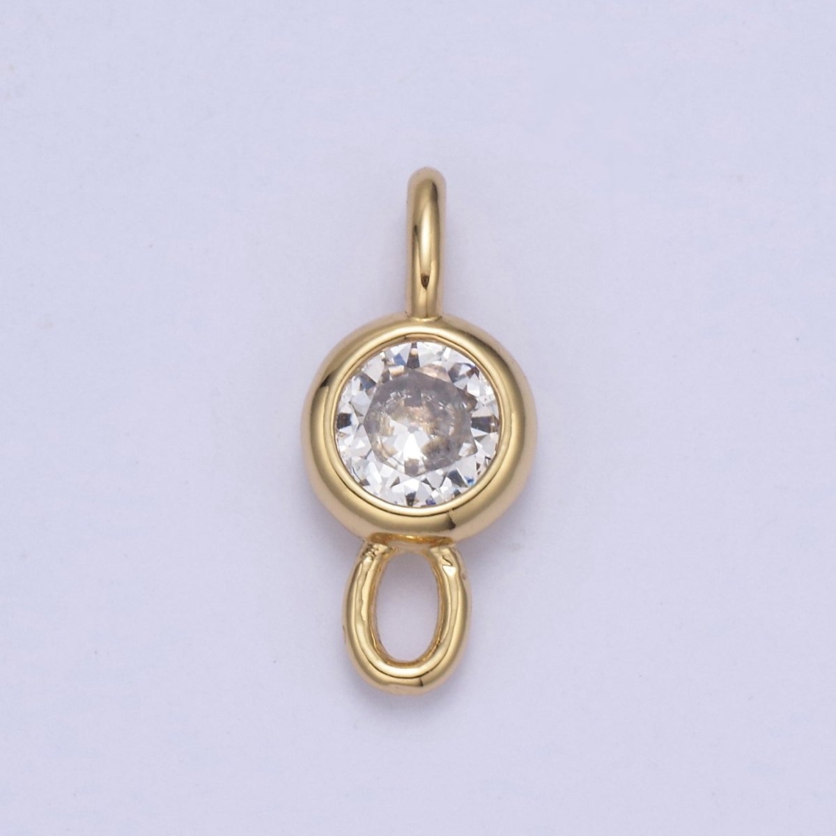 Mini Cz Charm 14.7x6.5mm Cubic Zirconia Link Connectors for jewelry Making Earring Necklace Bracelet connectors F-690~F-693