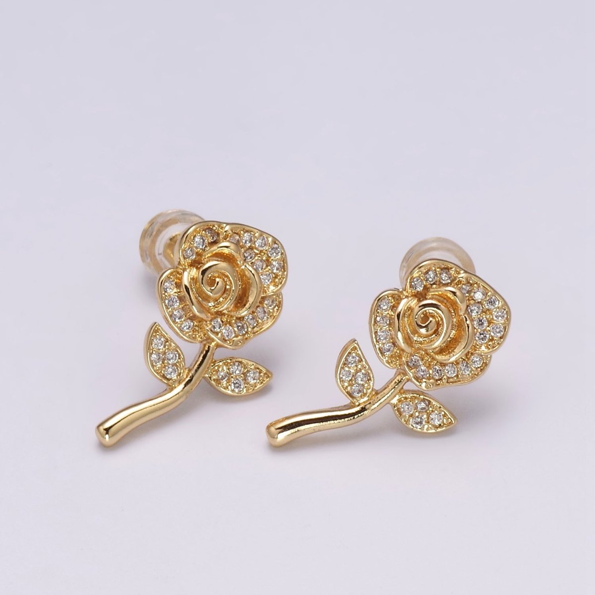 Mini flower studs, Gold floral studs, tiny flower earrings, flower jewelry, gold flower earrings, gold flower studs, gift for mom T-233