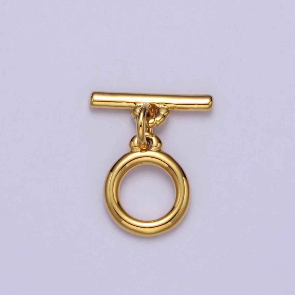 Mini Gold Round Toggle Clasp, Bracelet Necklace Jewelry Clasps, 24K Gold Filled OT Clasp L-715 L-716