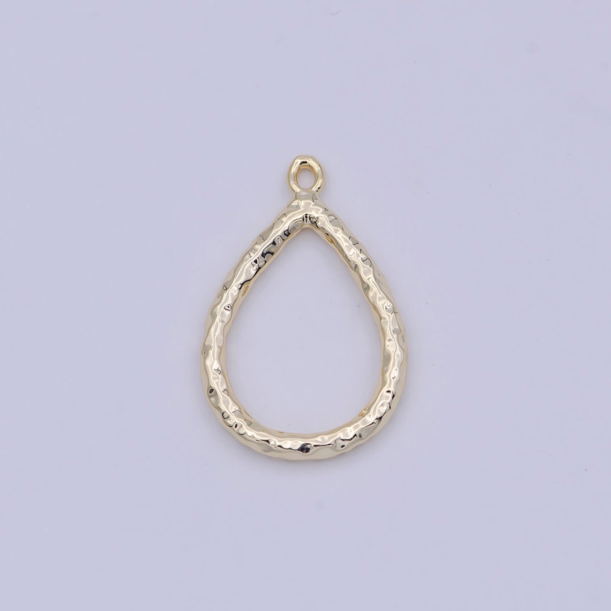 Mini Gold Tear Drop Charm For Necklace Earring Bracelet Component N-923