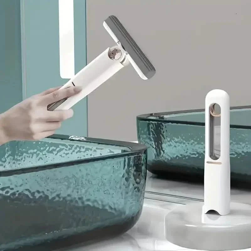 Mini Mop Sponge Mop Folding Home Cleaning Mops with Self-Squeezing