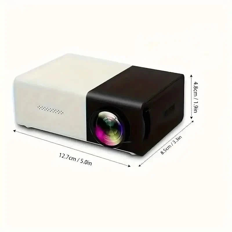 ミニポータブル高精細映画プロジェクター 明るさ3000ルーメン以上 HD LED光源 USB対応