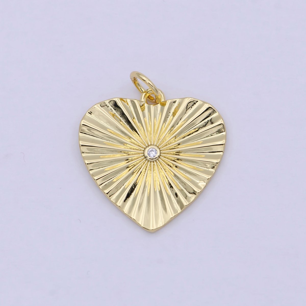 Mini Radiant Heart Charm Gold Filled Heart Pendant for Necklace Bracelet Earring Supply E-744