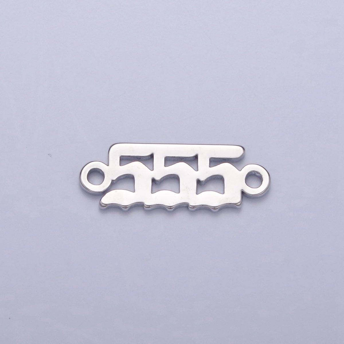 Mini Silver Angel Number Charm Connector Lucky Number for Necklace Bracelet Component G-847~G-855