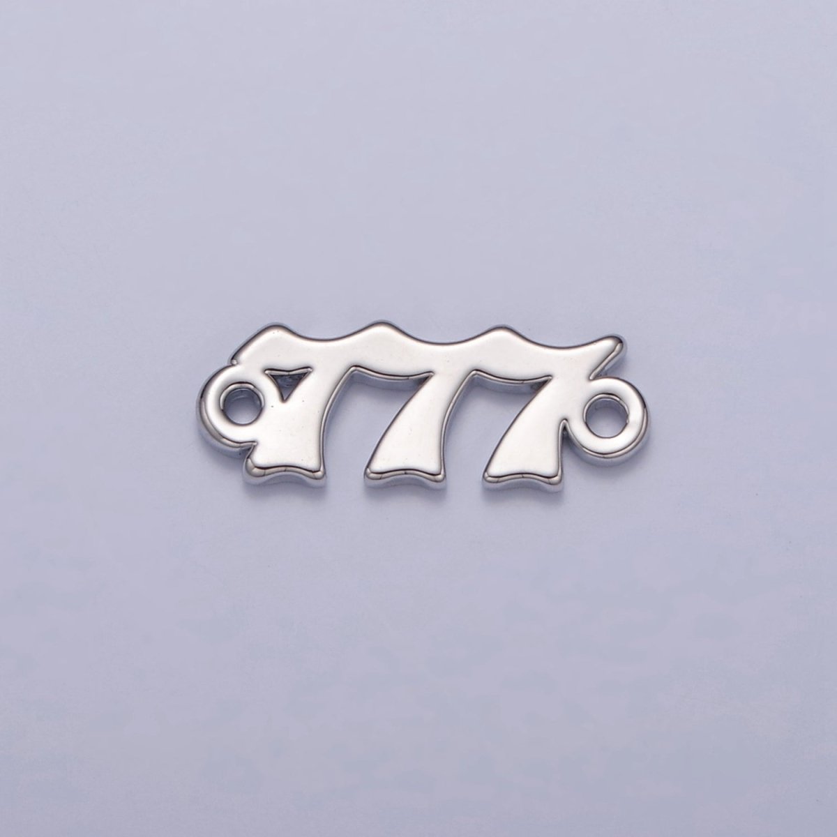 Mini Silver Angel Number Charm Connector Lucky Number for Necklace Bracelet Component G-847~G-855