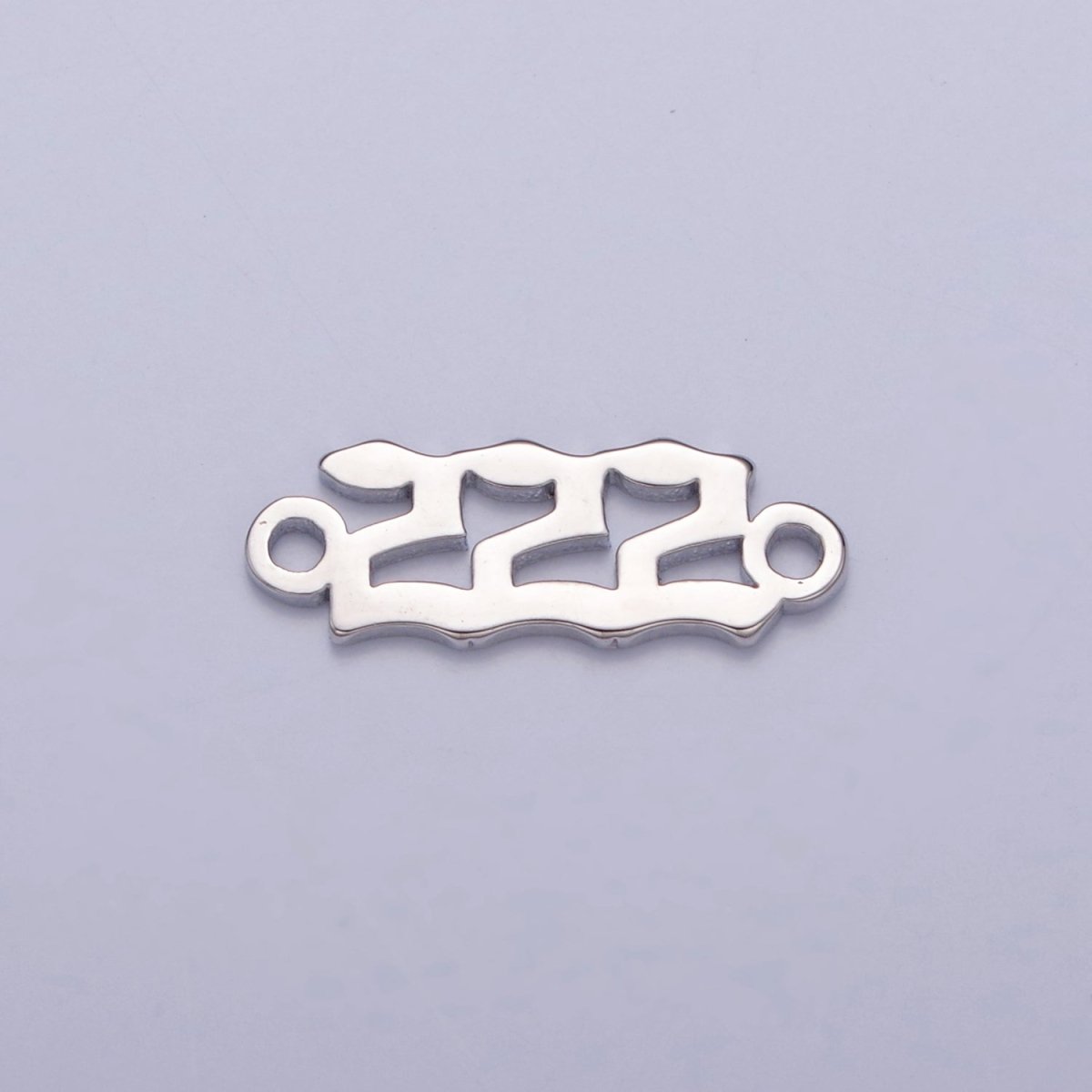 Mini Silver Angel Number Charm Connector Lucky Number for Necklace Bracelet Component G-847~G-855