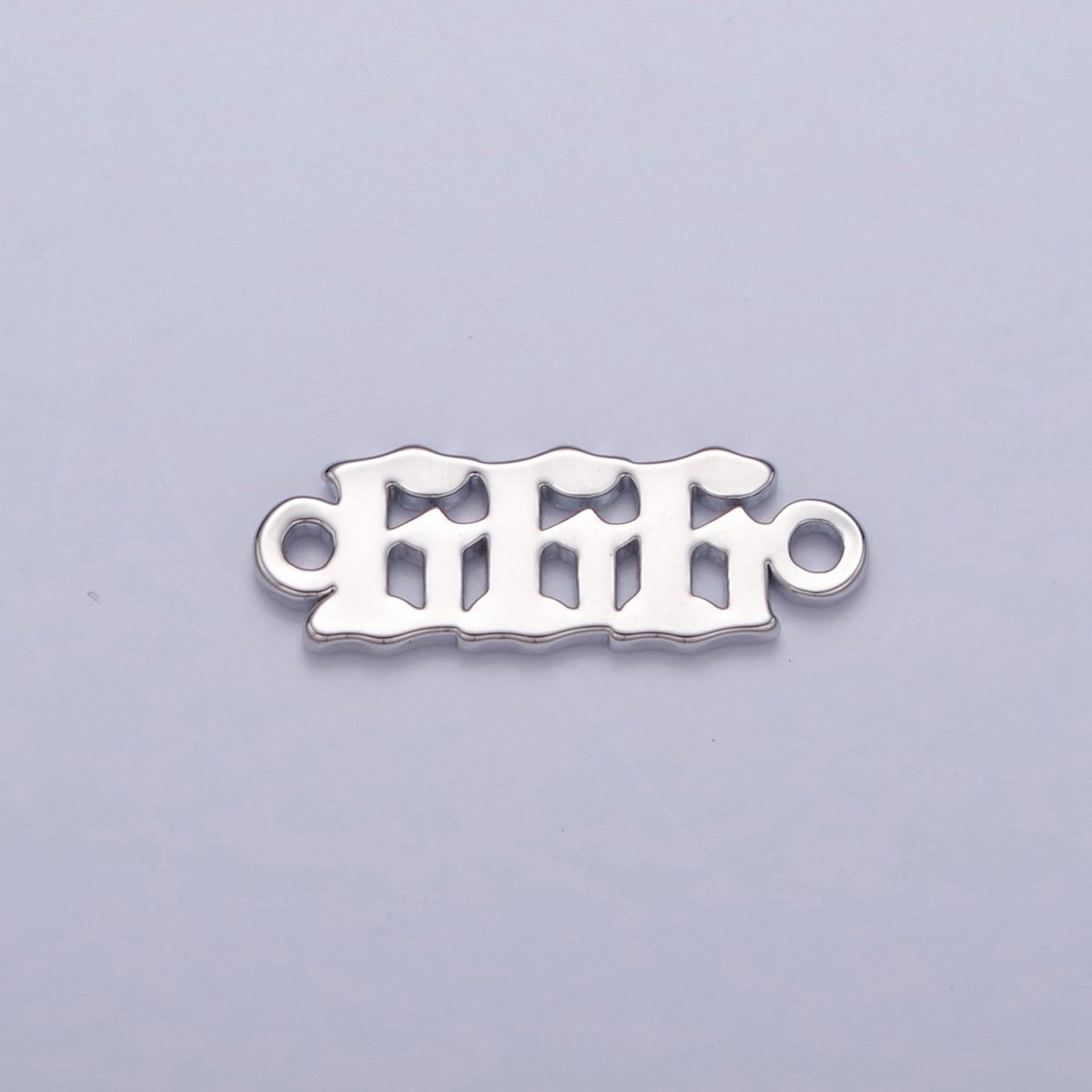 Mini Silver Angel Number Charm Connector Lucky Number for Necklace Bracelet Component G-847~G-855