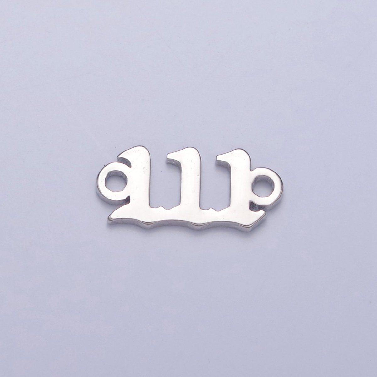 Mini Silver Angel Number Charm Connector Lucky Number for Necklace Bracelet Component G-847~G-855