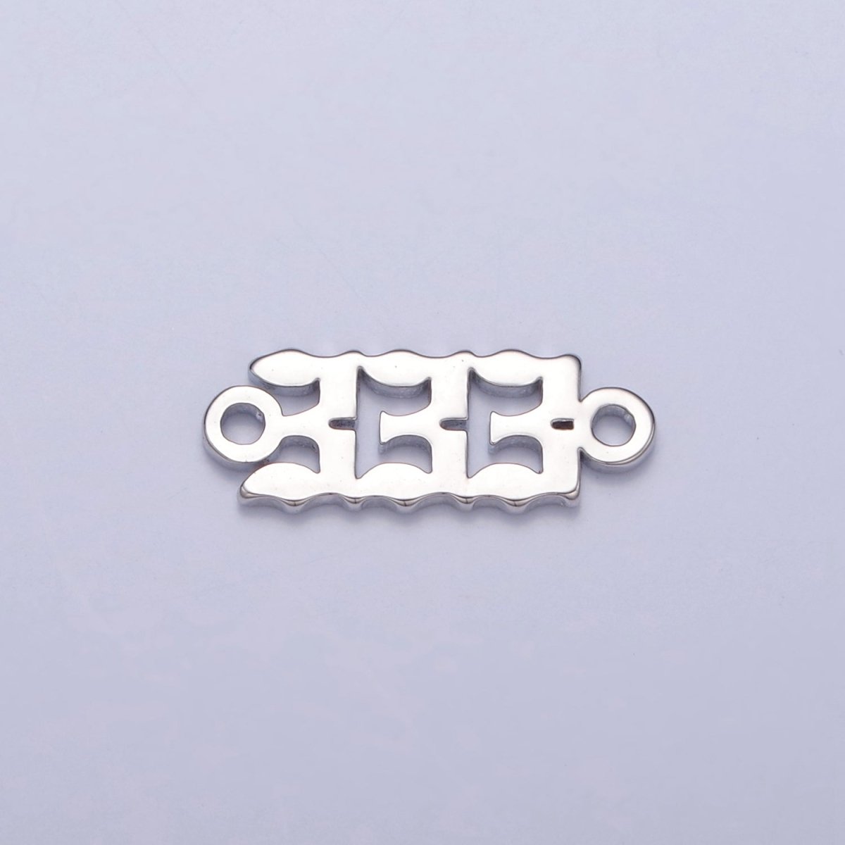 Mini Silver Angel Number Charm Connector Lucky Number for Necklace Bracelet Component G-847~G-855