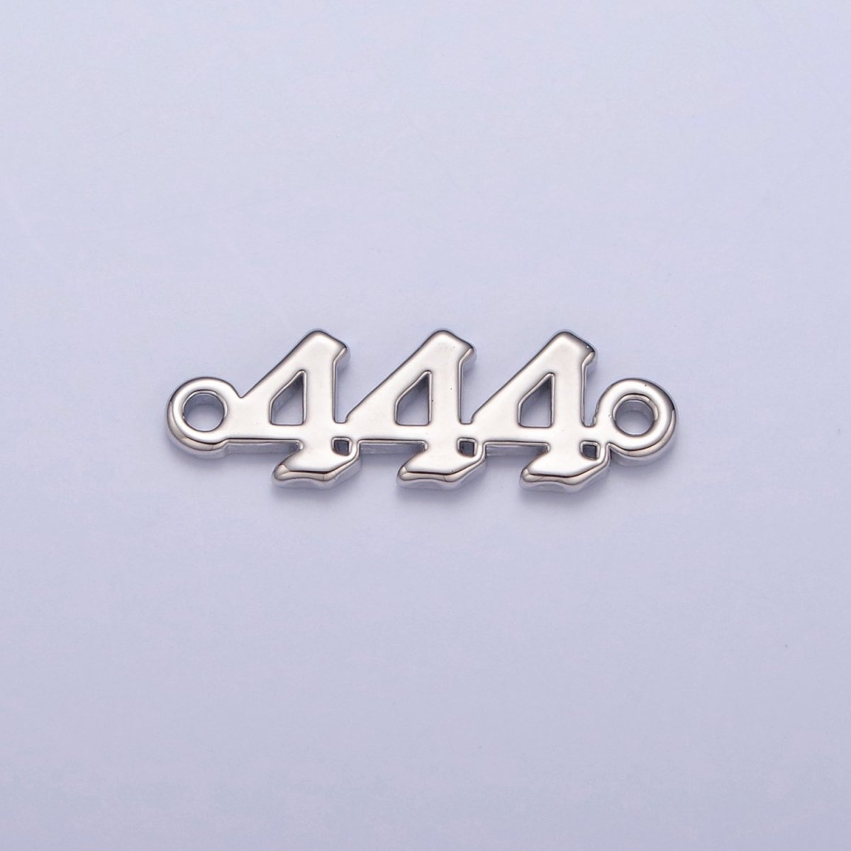 Mini Silver Angel Number Charm Connector Lucky Number for Necklace Bracelet Component G-847~G-855