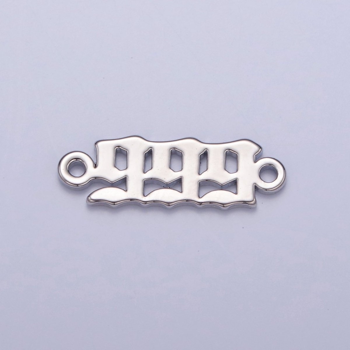 Mini Silver Angel Number Charm Connector Lucky Number for Necklace Bracelet Component G-847~G-855