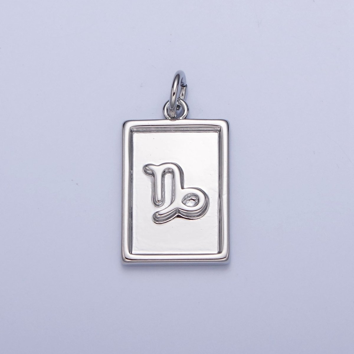 Mini Silver Tag Zodiac Charm Dainty Astrological Zodiac Signs Add on Charm A-A1433-A-A1438