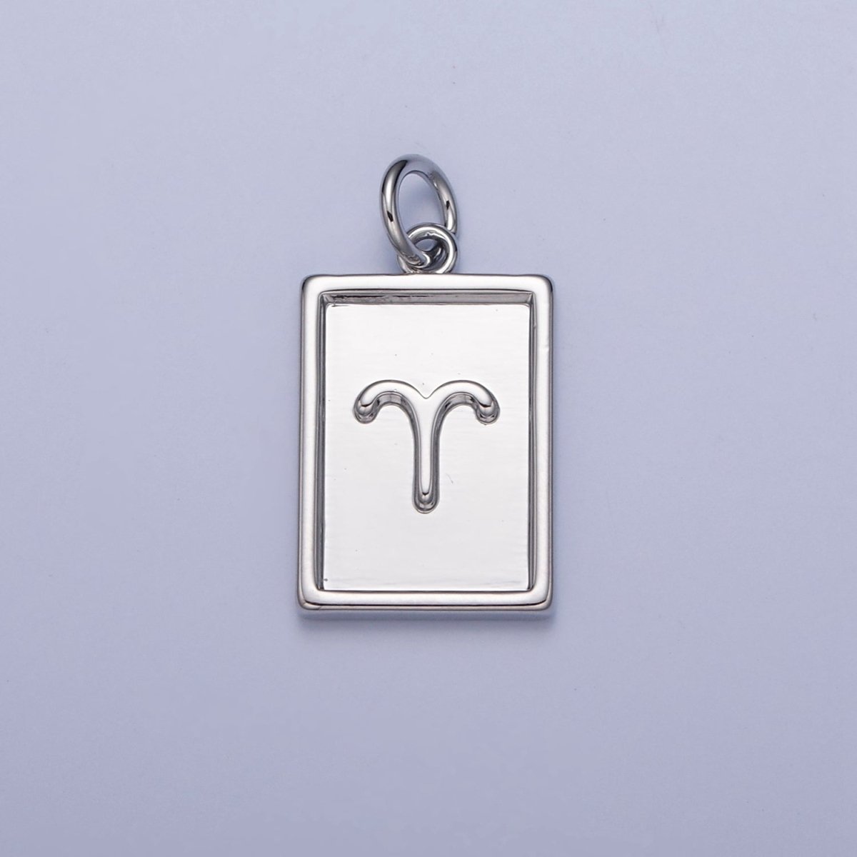 Mini Silver Tag Zodiac Charm Dainty Astrological Zodiac Signs Add on Charm A-A1433-A-A1438