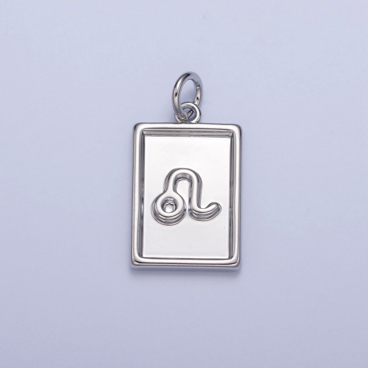 Mini Silver Tag Zodiac Charm Dainty Astrological Zodiac Signs Add on Charm A-A1433-A-A1438