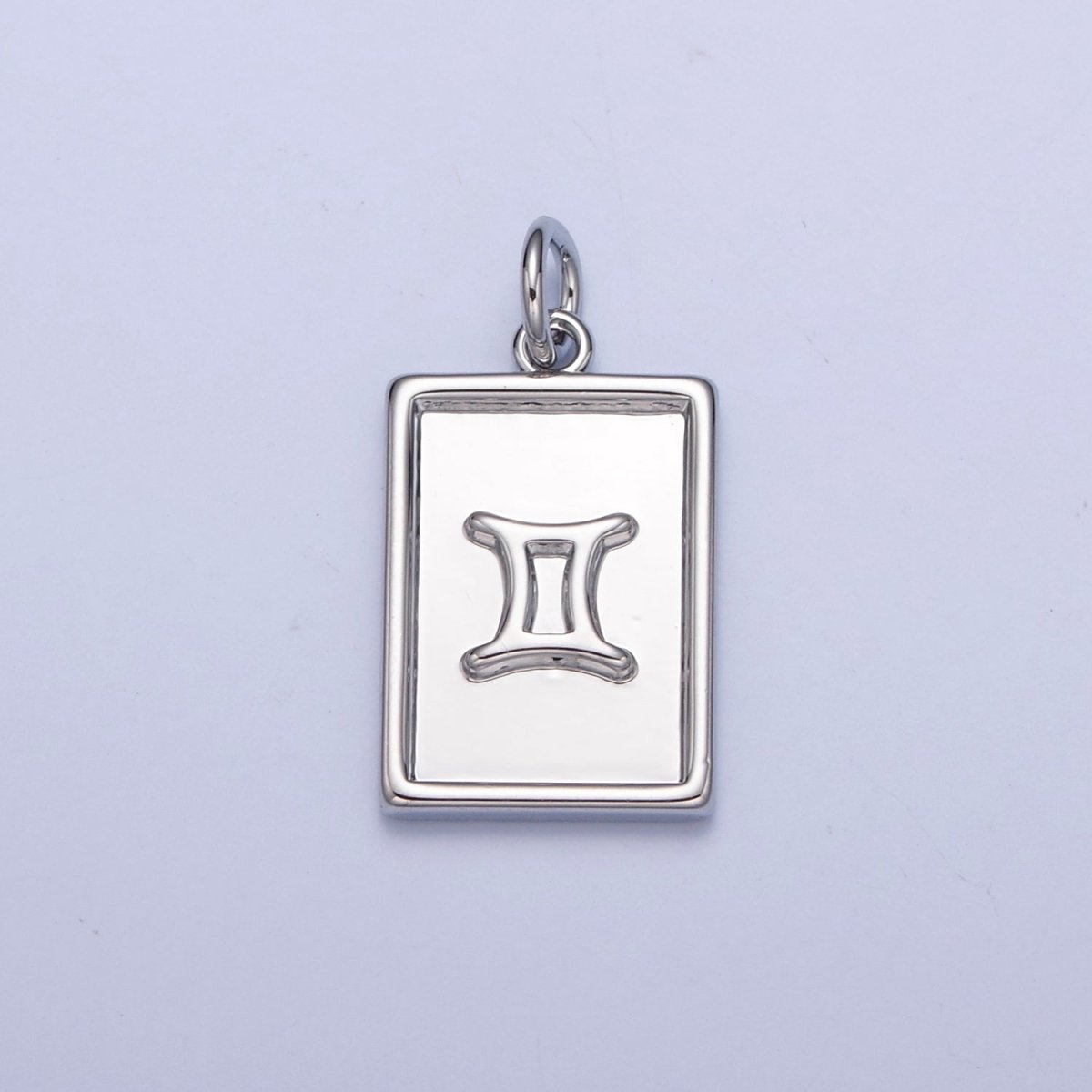 Mini Silver Tag Zodiac Charm Dainty Astrological Zodiac Signs Add on Charm A-A1433-A-A1438
