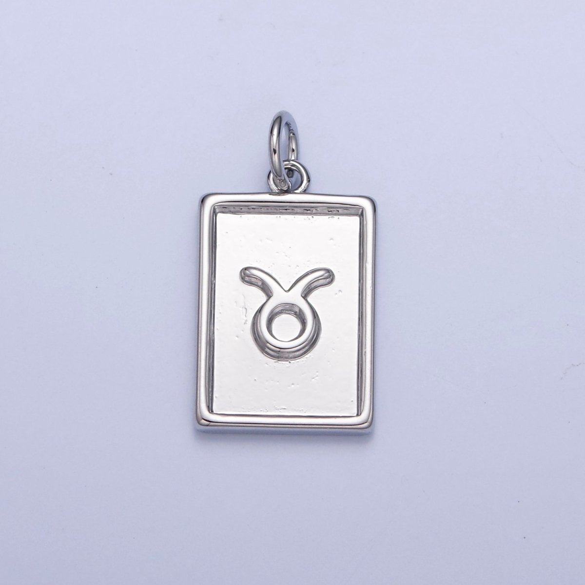 Mini Silver Tag Zodiac Charm Dainty Astrological Zodiac Signs Add on Charm A-A1433-A-A1438