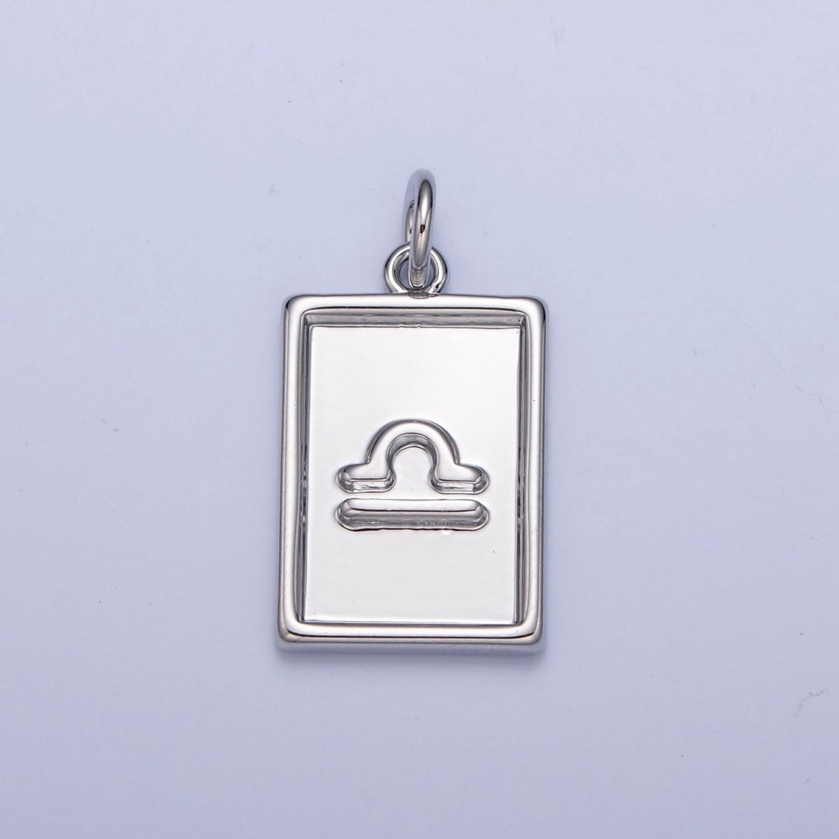 Mini Silver Tag Zodiac Charm Dainty Astrological Zodiac Signs Add on Charm A-A1433-A-A1438