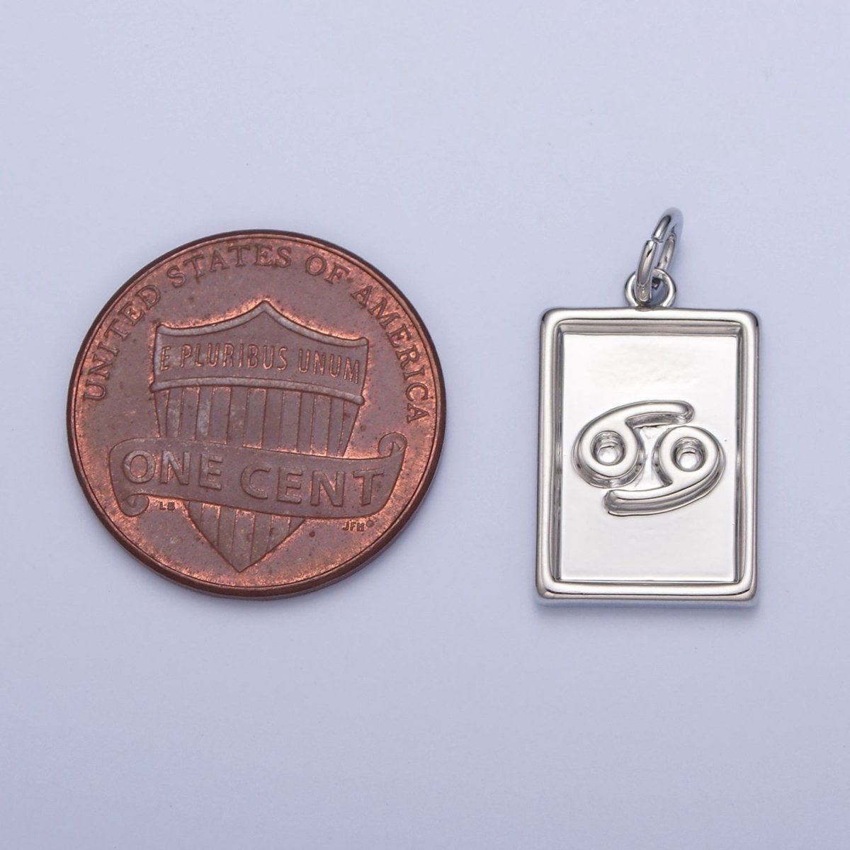 Mini Silver Tag Zodiac Charm Dainty Astrological Zodiac Signs Add on Charm A-A1433-A-A1438