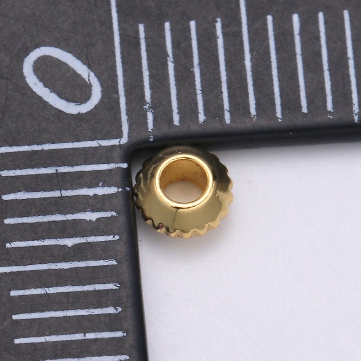 Mini Simple Golden Beads, Small Mini Plain Gold Filled Jewelry/Accessories Making Beads B398
