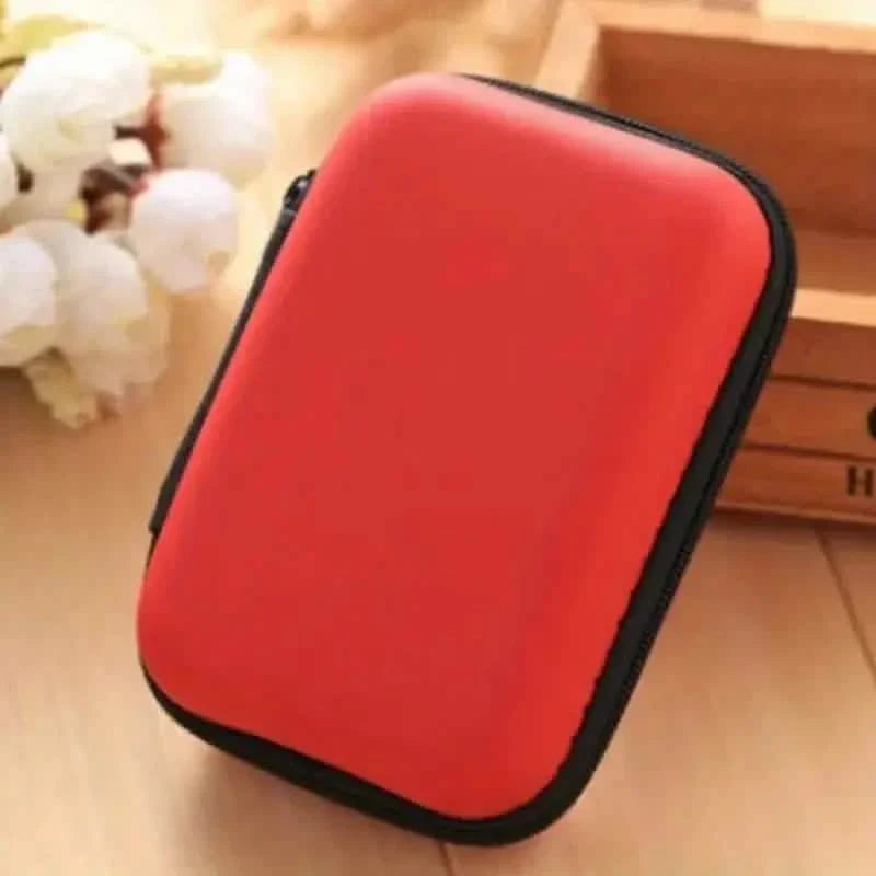 Mini boîte de rangement portable à fermeture éclair pour écouteurs, pièces de monnaie, bijoux et accessoires