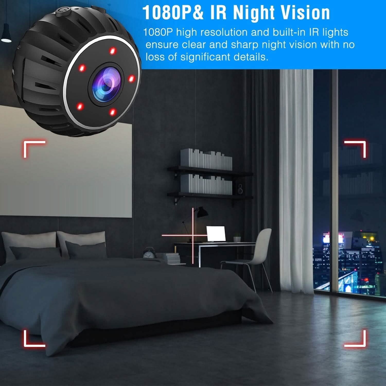 Mini Wireless Camera Wifi IR Night Vision HD 1080P Home Security