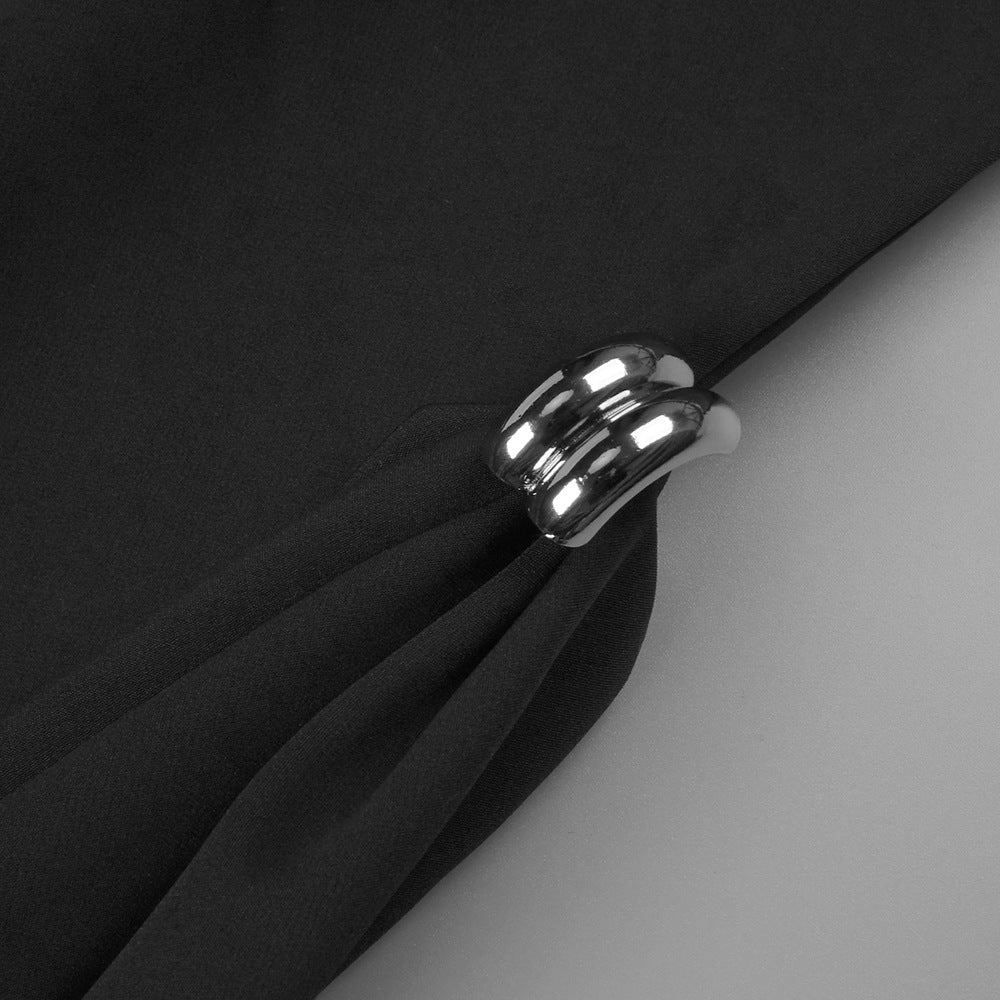 Minimalist Sleeveless Fitted Maxi Dress (MS382)