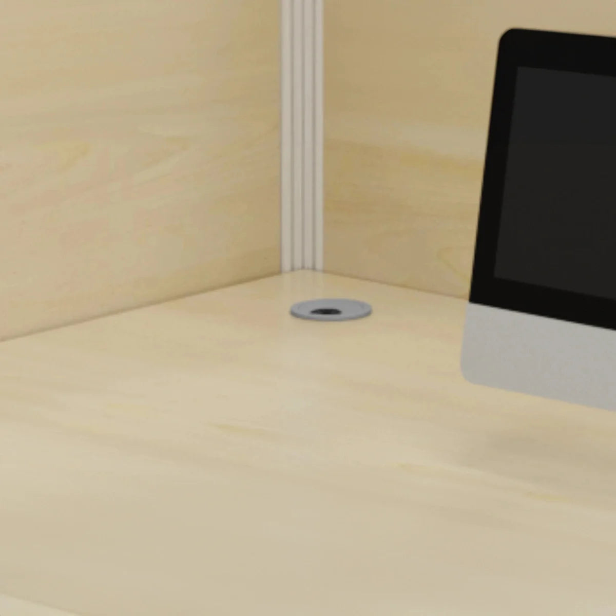 Corven · Straight Workstation Cubicle, White